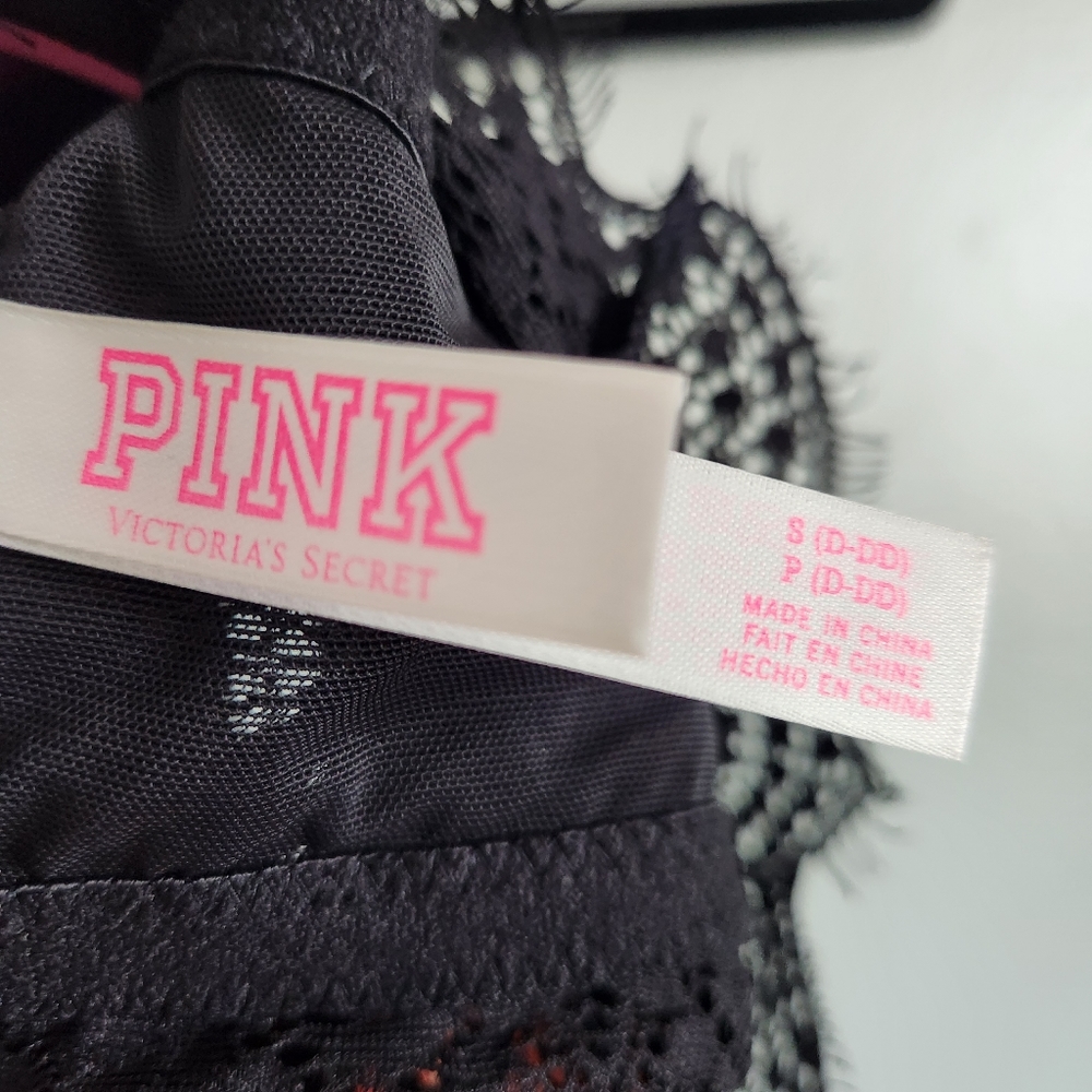 Victoria Secret Pink Lace Black Brallete - Picture 6 of 8